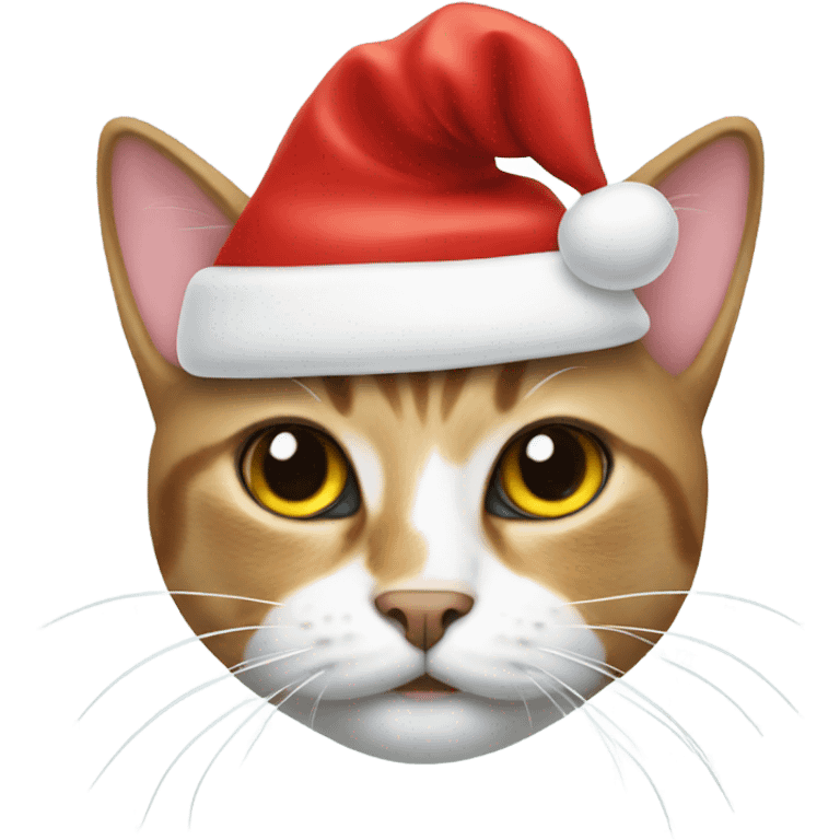 Cat with Santa hat emoji