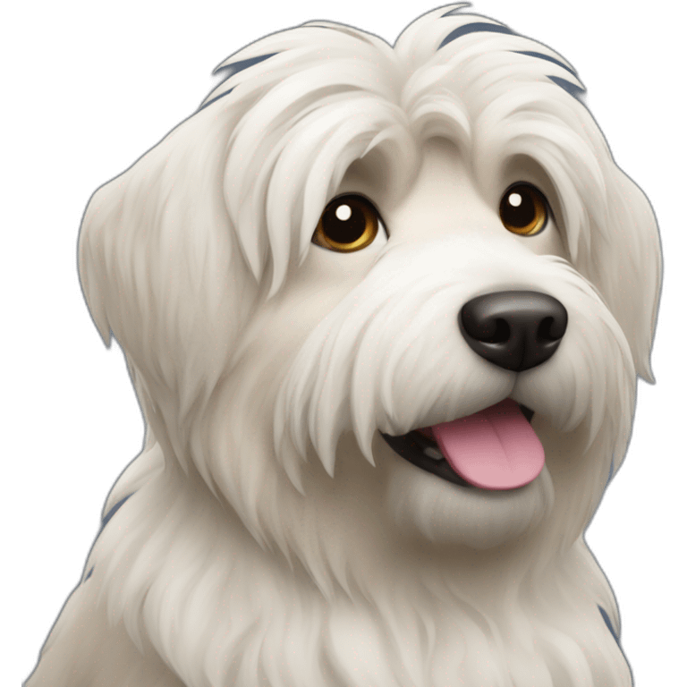 Fawn pyrenean sheepdog emoji