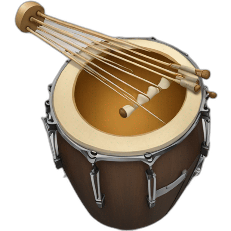 pandereta instrumento percusión emoji