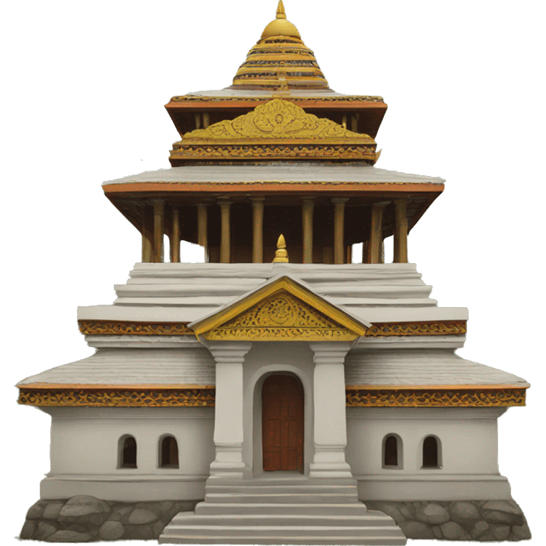 Old Sri Lankan Buddhist  temple  emoji