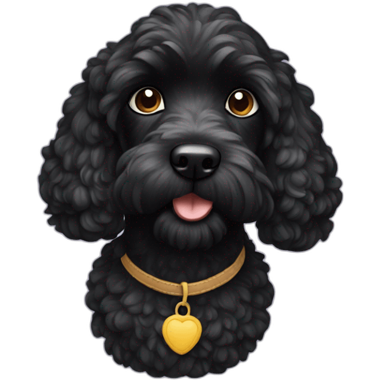 Black Cockapoo emoji