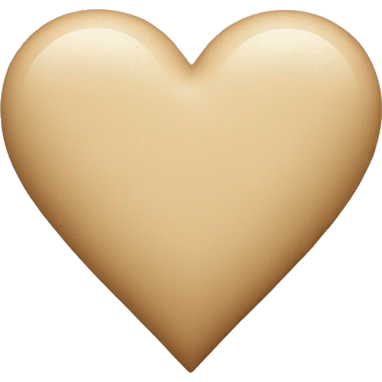 Beige heart  emoji