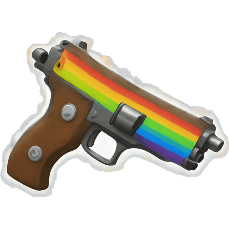 Rainbow gun emoji