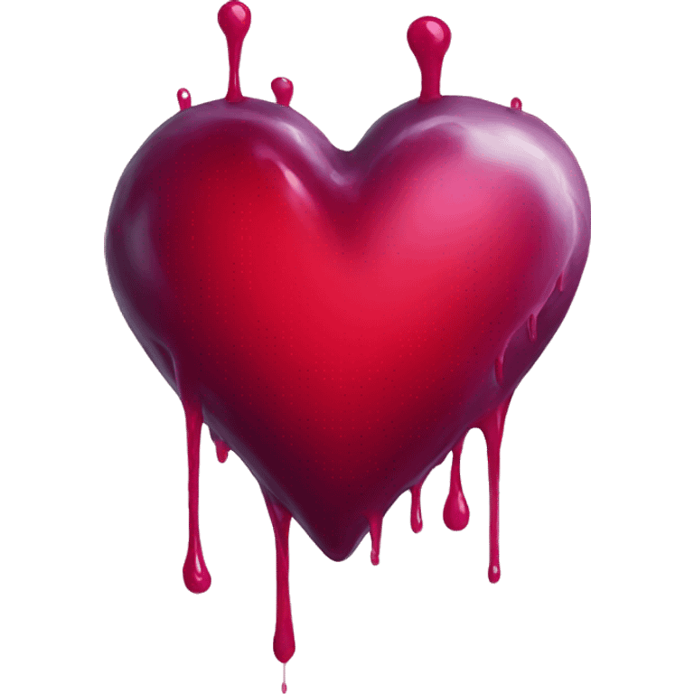 bleeding red heart emoji