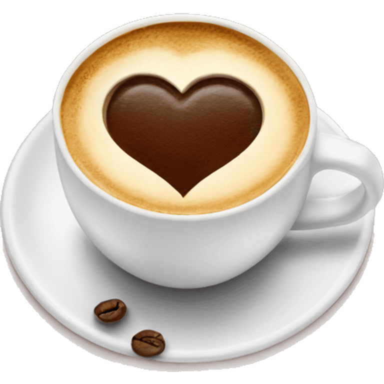 heart shaped coffee emoji