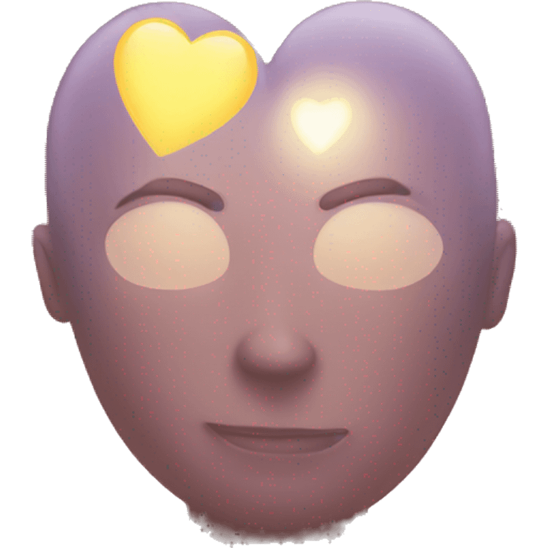 Shining love with light emoji