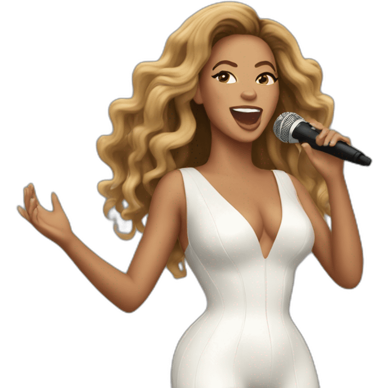 Beyonce singing emoji