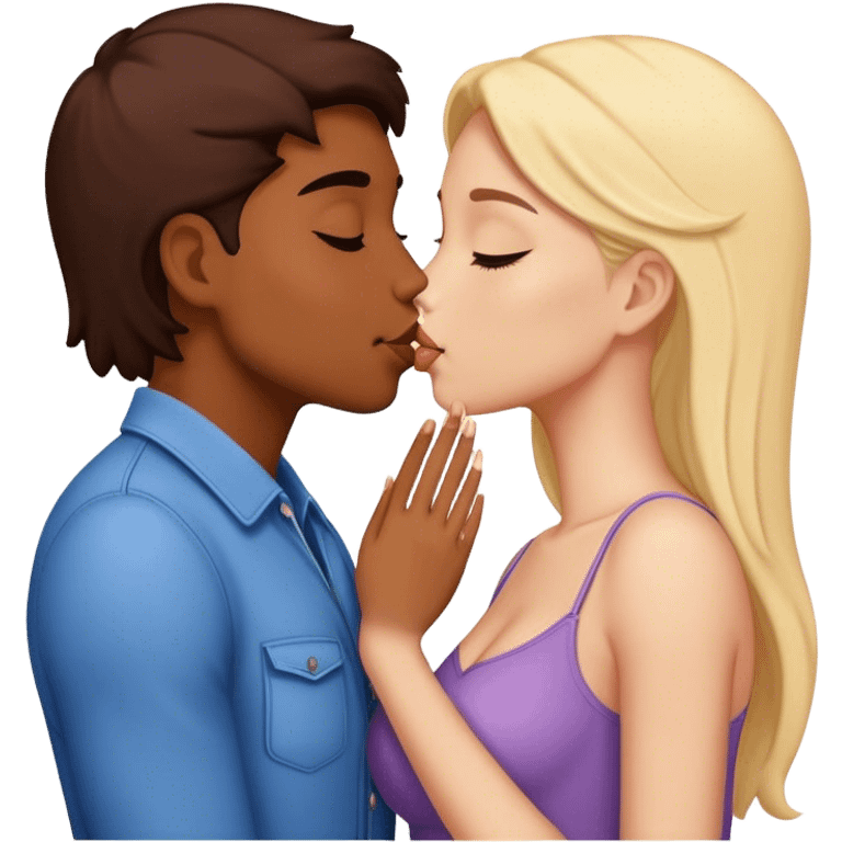 Two couples kissing  emoji