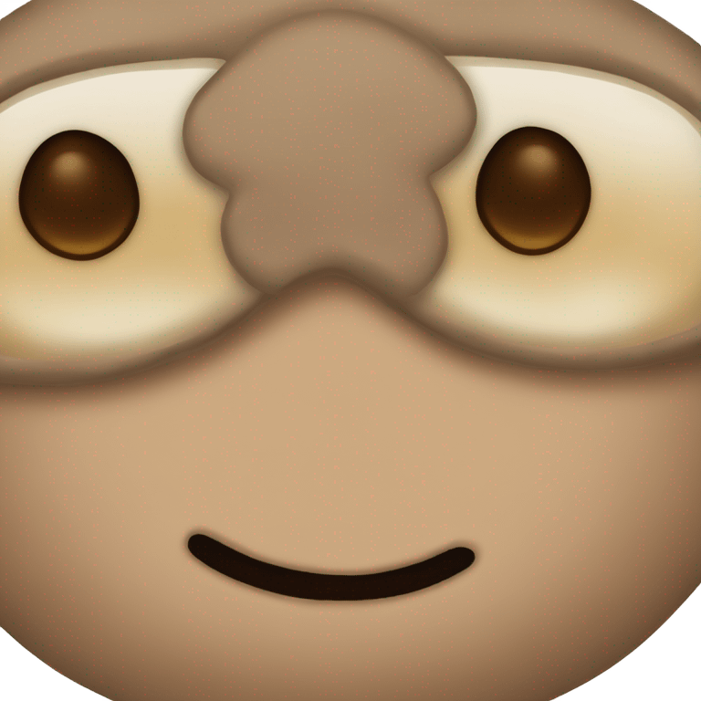 brown beige sleep mask emoji