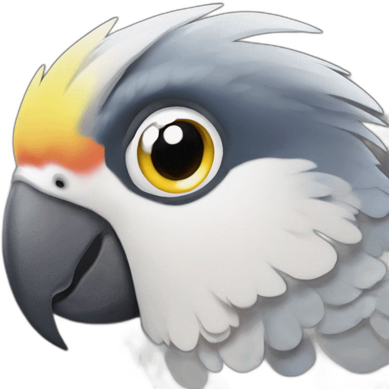 Parrot cockatiel's emoji