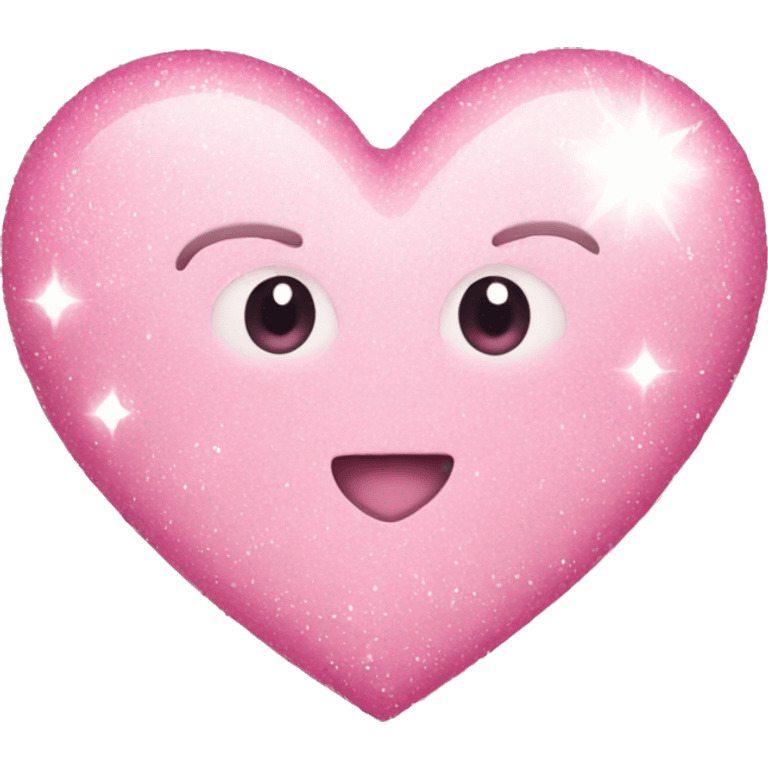 Light pink heart with sparkles  emoji