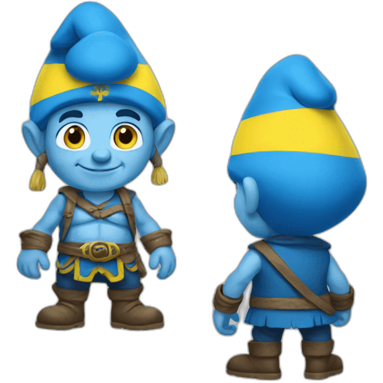 ukrainian smurf  emoji