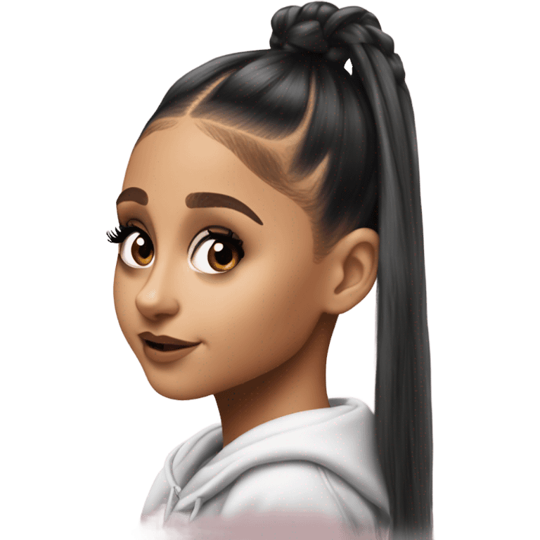 Hyper Realism Ariana Grande photo  emoji