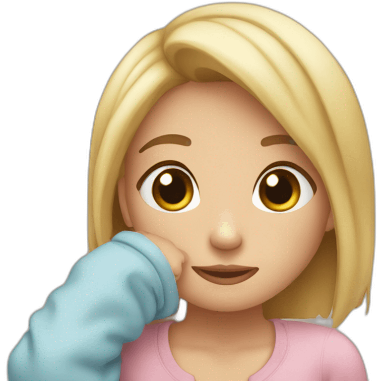 My girlfriend careing me emoji