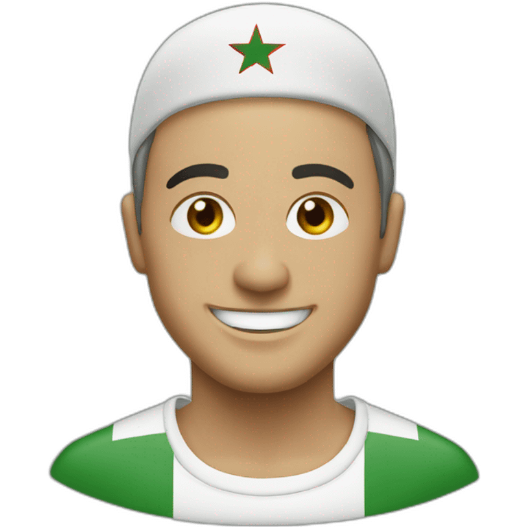 Algeria flag man smile emoji