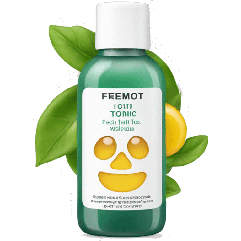 facial tonic with label emoji