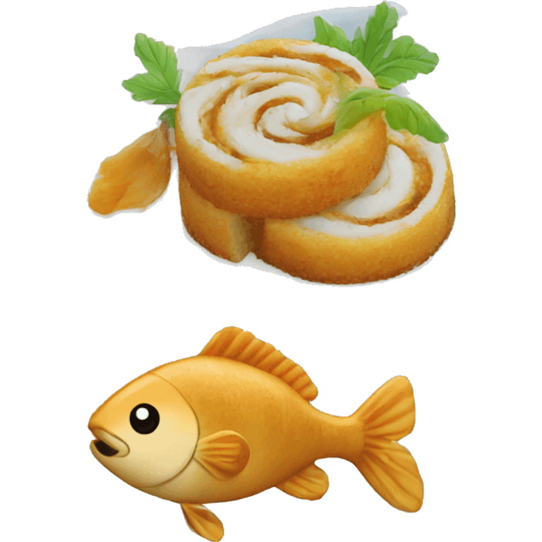 Fish Cake with Swirl emoji