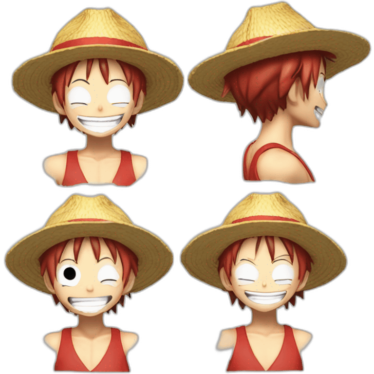 Luffy one pièce hito hito nomi model nika laugh emoji