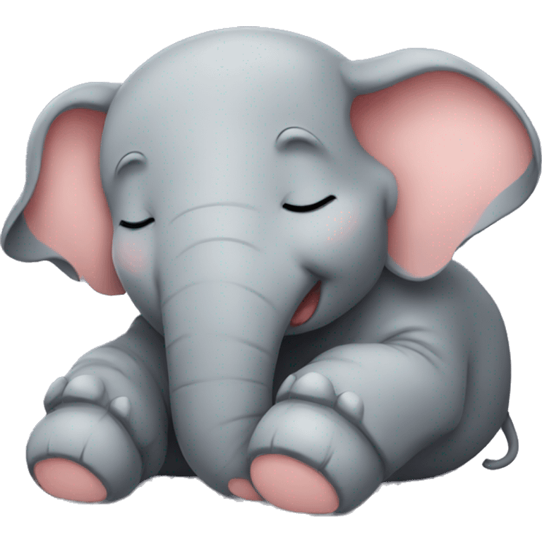 Elephant sleeping emoji