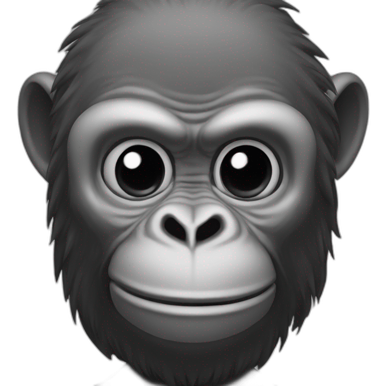 hypnotized ape tilted head emoji