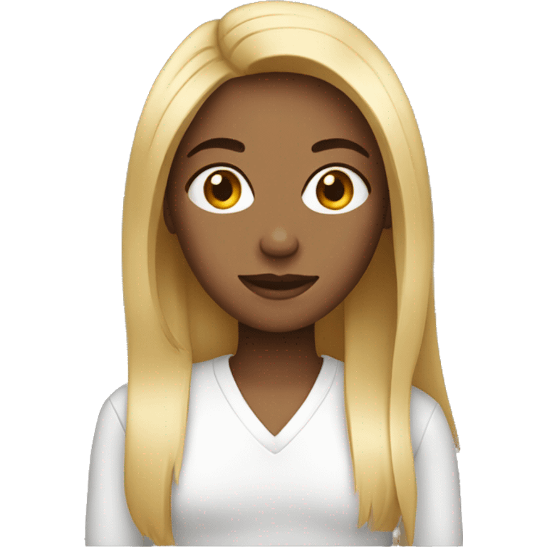 women with straight hair emoji