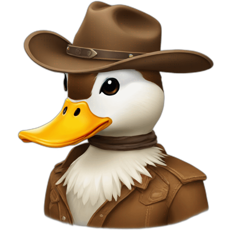 Duck cowboy emoji