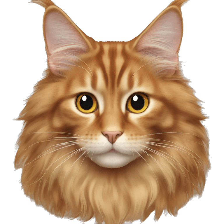 Maine Coon Light red cream hair with almond eyes emoji