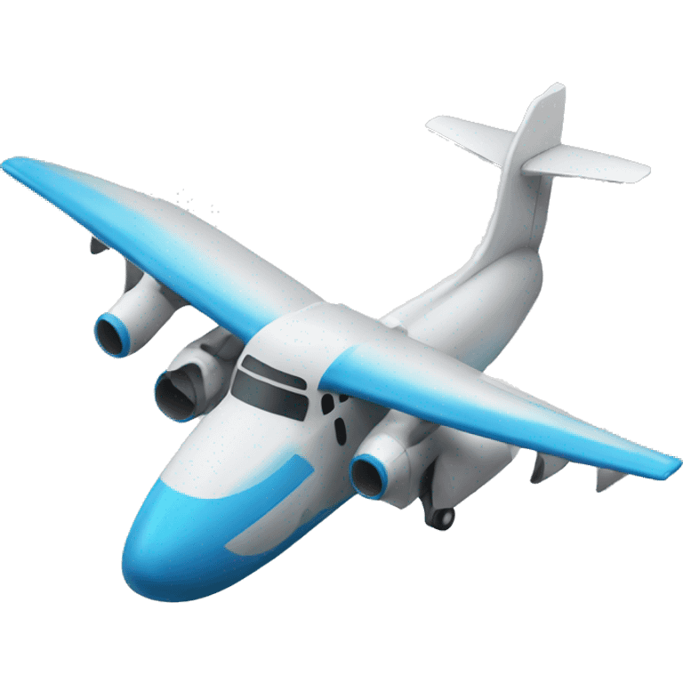 airplane emoji with #E11D47 colored wings and tail emoji