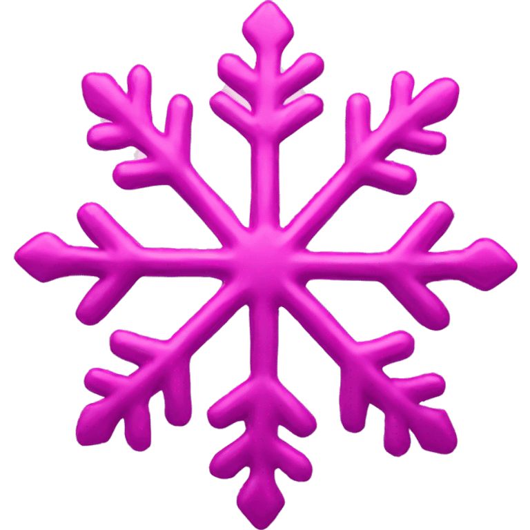 pink snow flake emoji