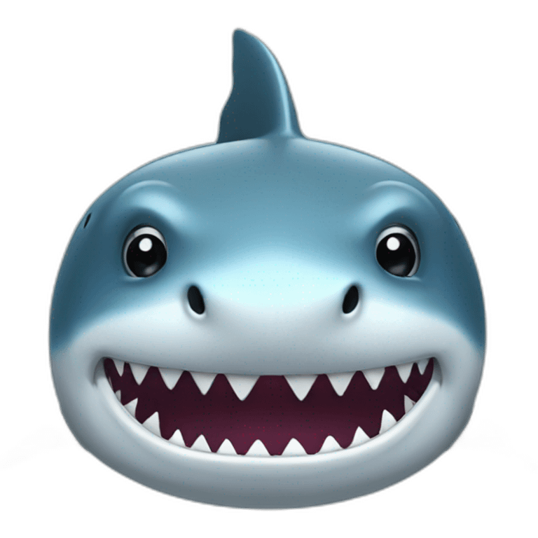 shark with glass emoji