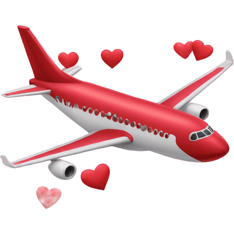 Valentine’s Day plane emoji