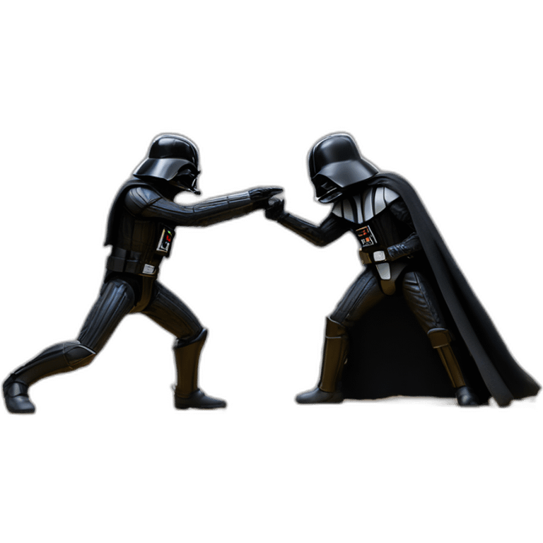 Darth vader fight xenomorph emoji