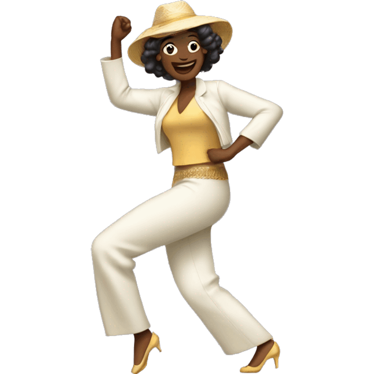 Lady dancing Bossa Nova emoji