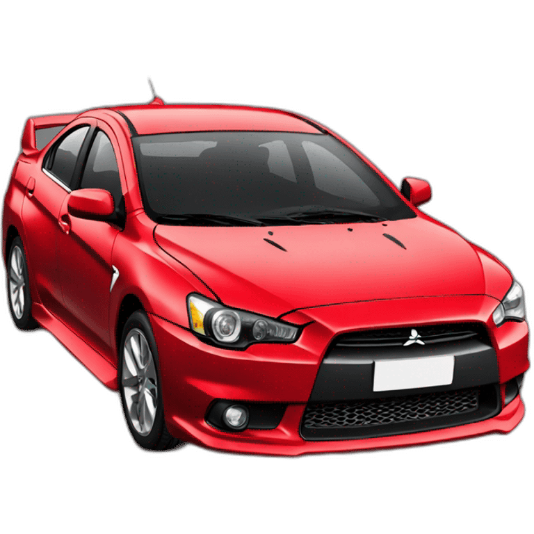 Red Mitsubishi lancer z emoji