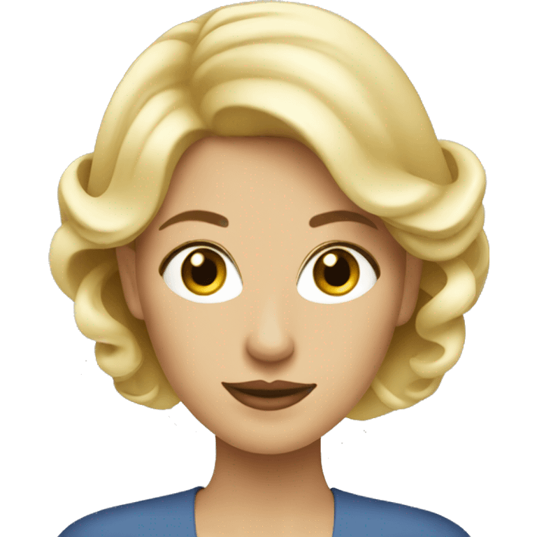 blonde elegant woman emoji