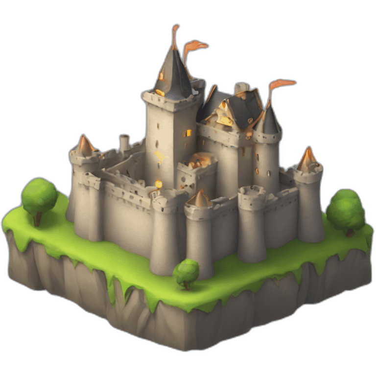 castle with lasers emoji