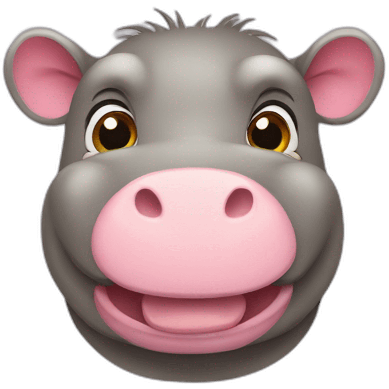 Hippopotame cute emoji