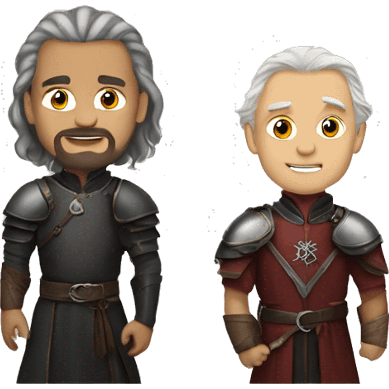 Rhegar Targaryen and Robert Barathion emoji