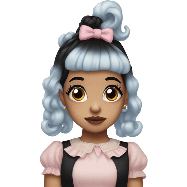 Melanie martinez whit black and blond emoji