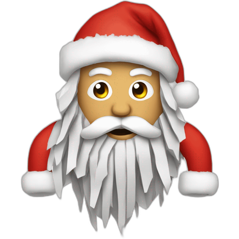 shredded santa claus emoji