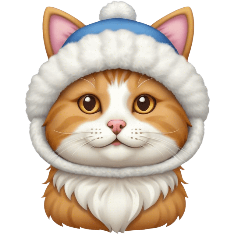 Cat with a dog hat emoji