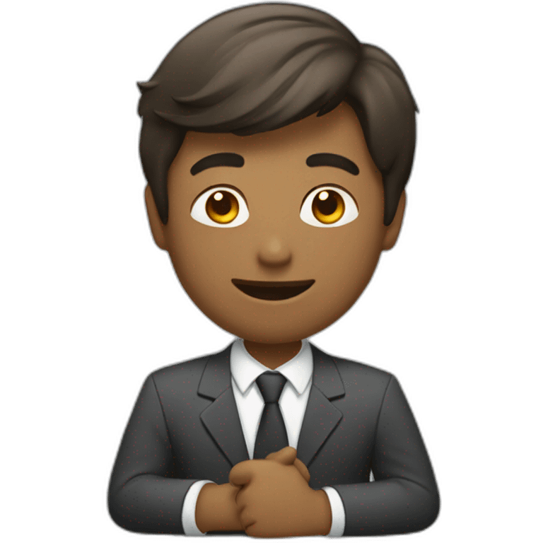 sales person closing a deal emoji