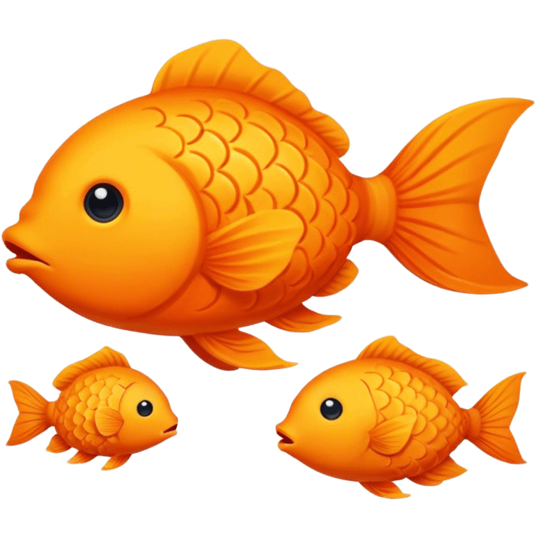 All Orange Puff Fish Puffed emoji