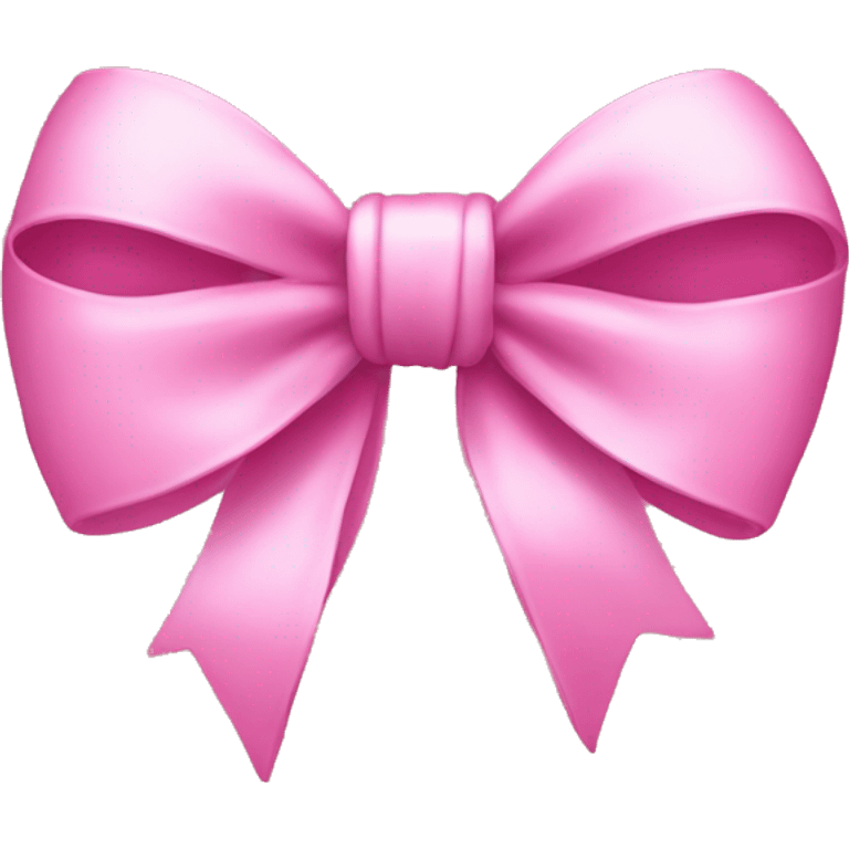 Coqquete bow with pink  emoji