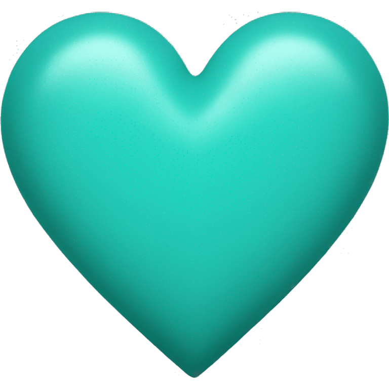 turquoise heart  emoji