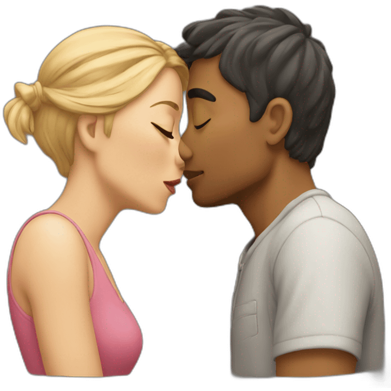 Femal couple kising emoji