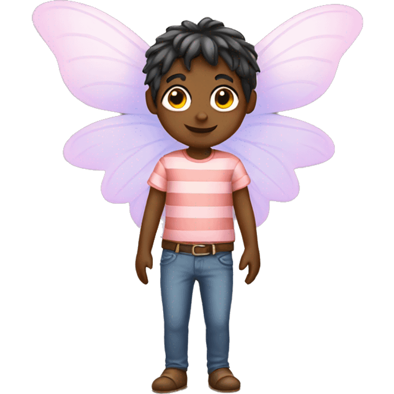 fairy with stripped shirt  emoji