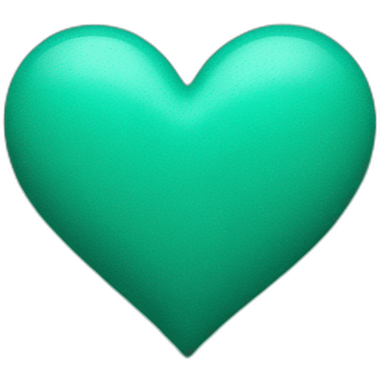 Teal heart emoji