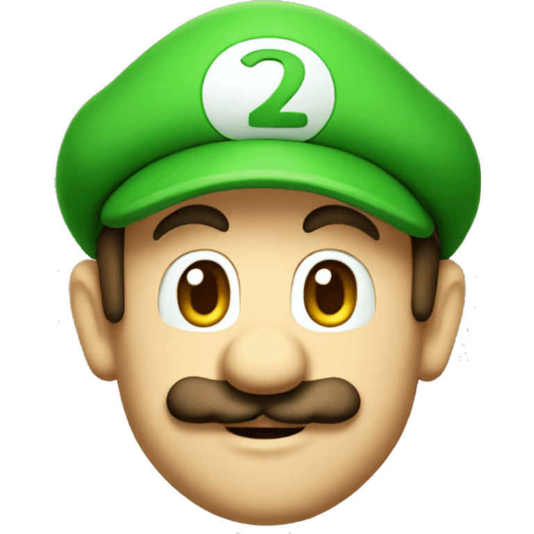 Luigi head  emoji