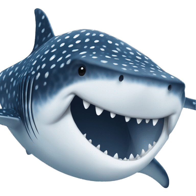 Whale shark with no teeth emoji